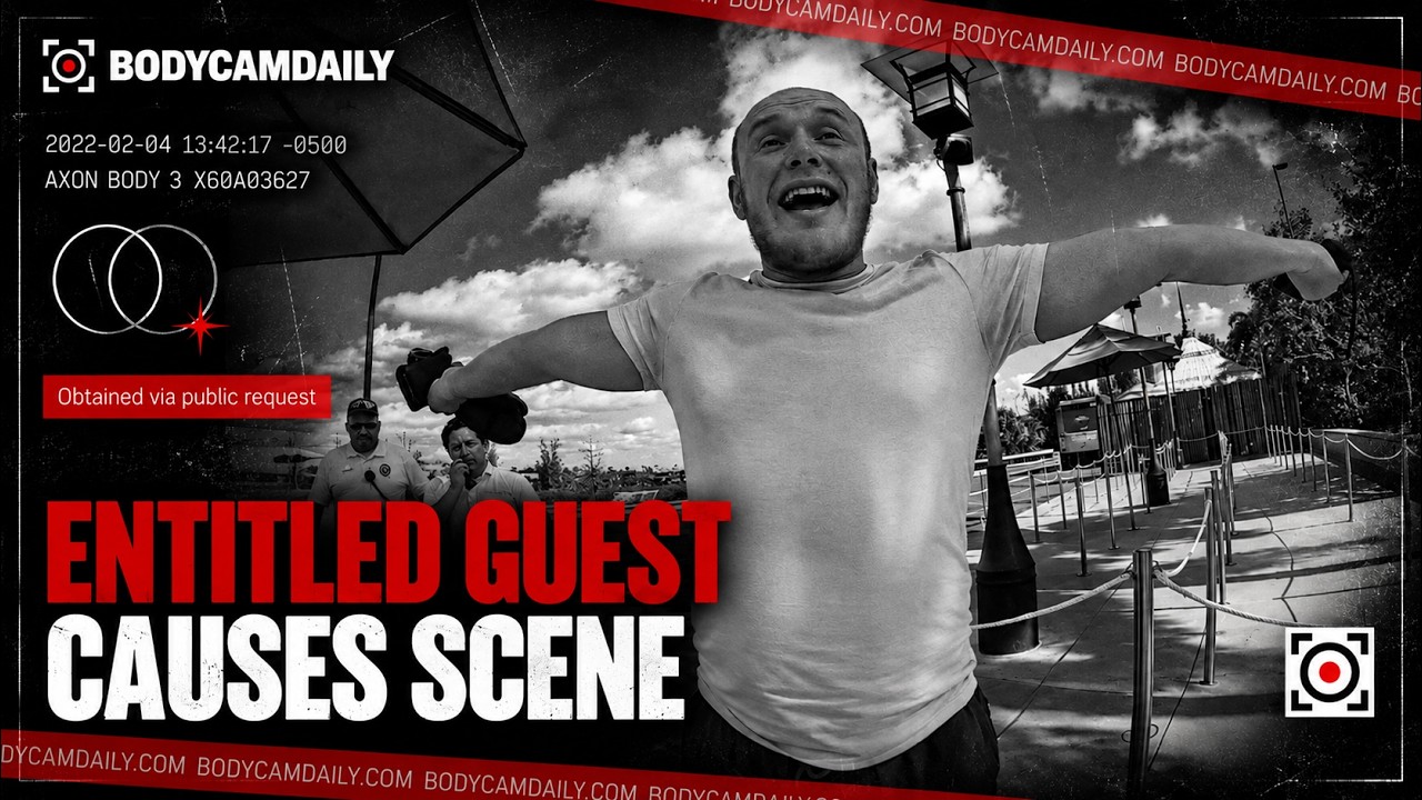 Theme Park Guest Is Wasted!